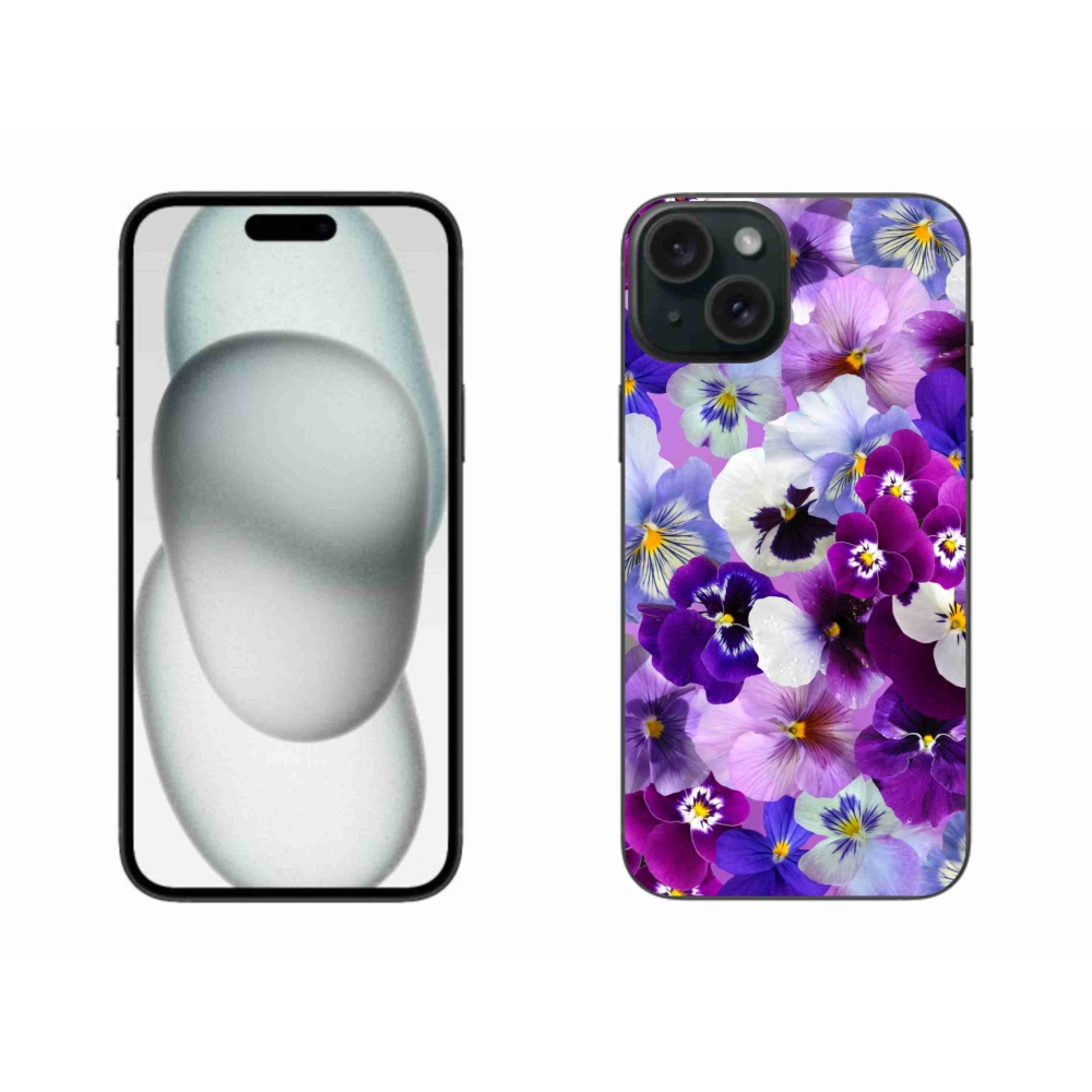 Gélový kryt mmCase na iPhone 15 Plus - kvety 9