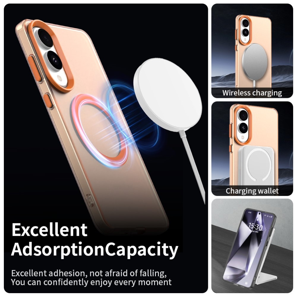 Candy gélový obal s MagSafe na Samsung Galaxy S25 Edge - oranžový
