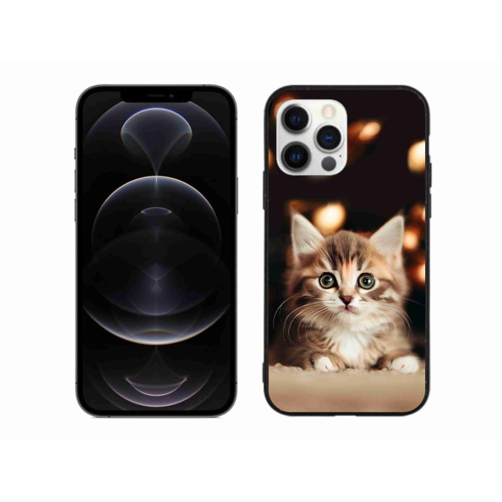 Gélový kryt mmCase na iPhone 12 Pro Max - roztomilé mačiatko 2