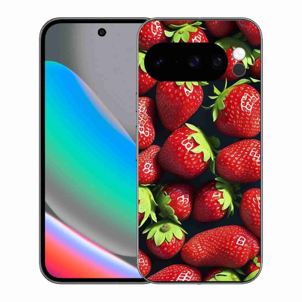 Gélový kryt mmCase na Google Pixel 10 Pro - jahody