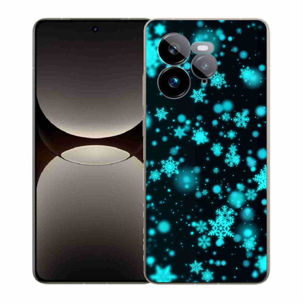 Gélový kryt mmCase na Realme GT 7 Pro 5G - snehové vločky 1