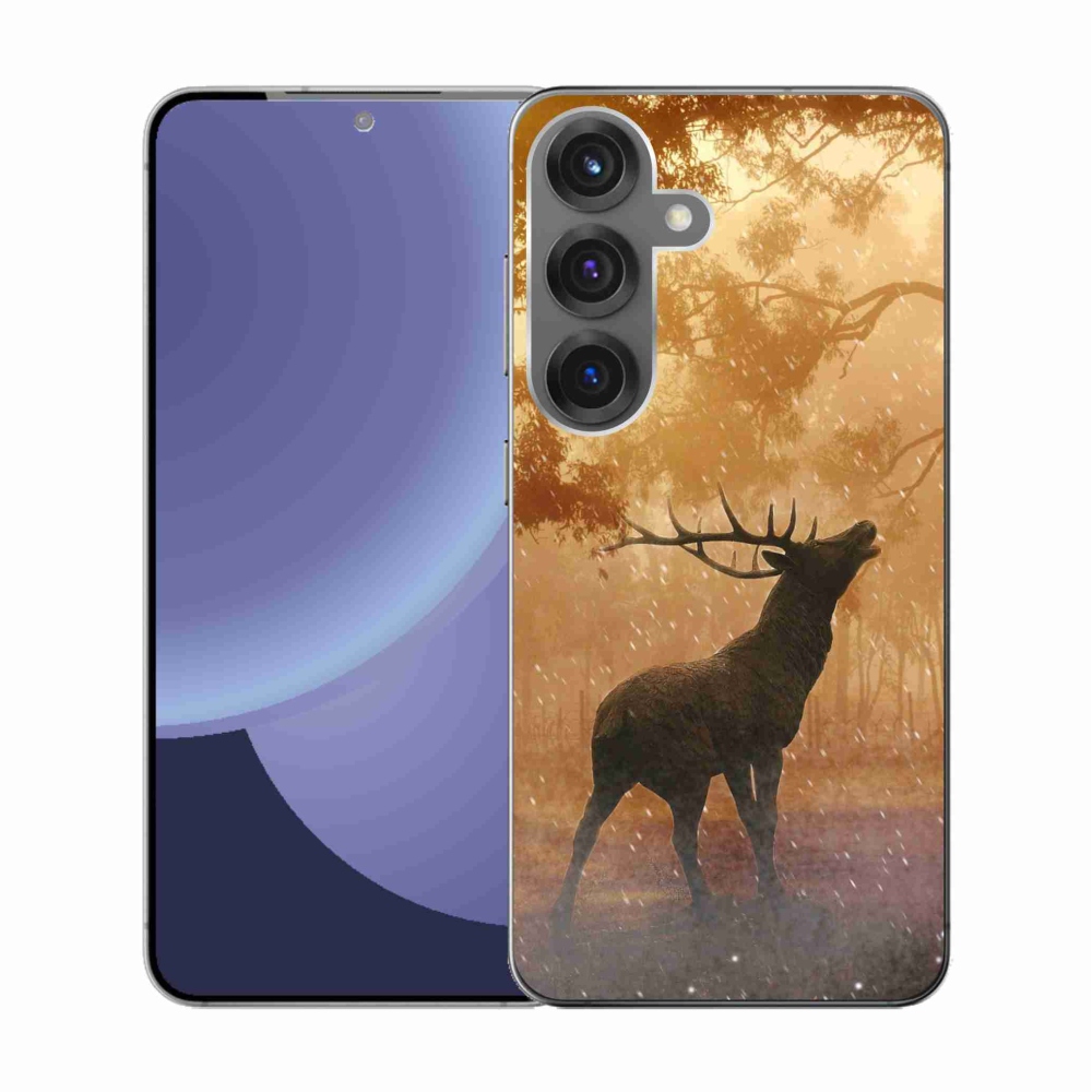 Gélový kryt mmCase na Samsung Galaxy S25 - jeleň v ruji