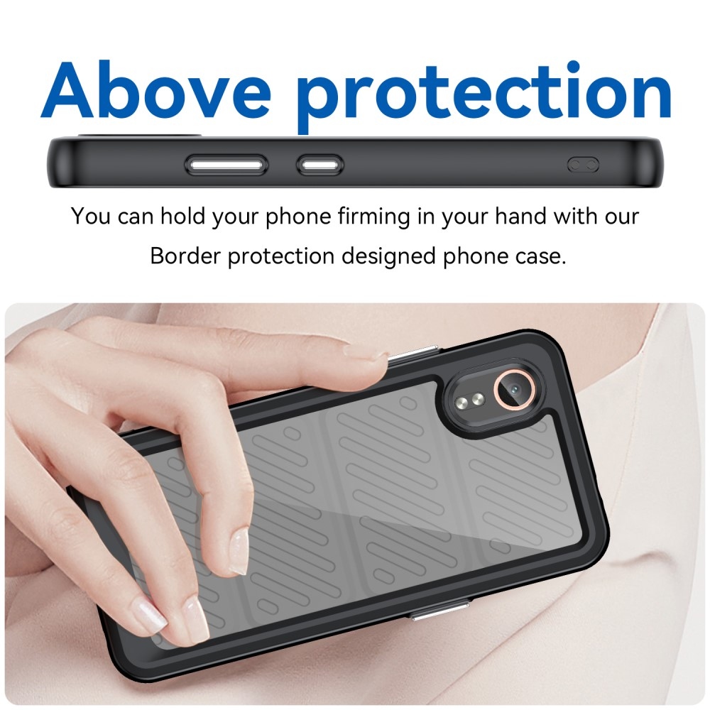 Gélový obal s pevným chrbtom na Samsung Galaxy Xcover 7 - čierny