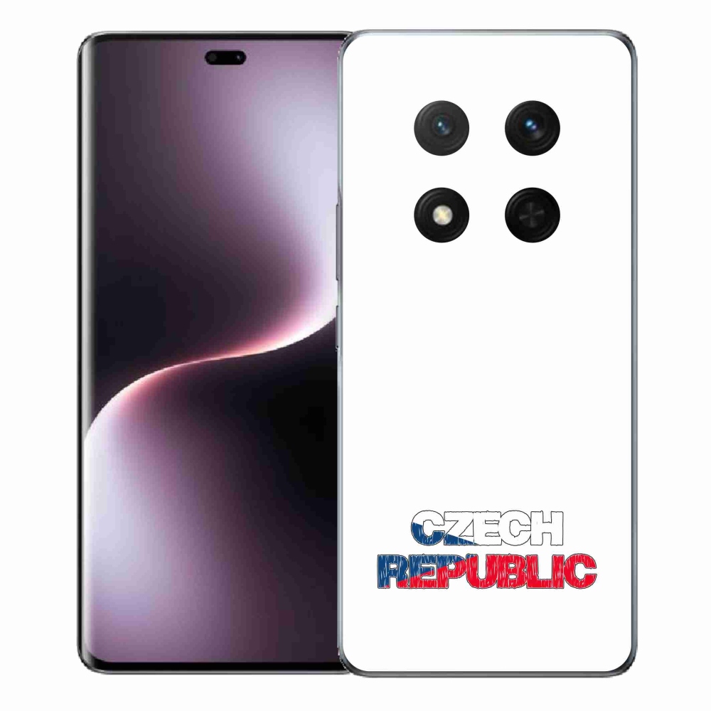 Gélový kryt mmCase na Honor Magic 7 Lite 5G - Czech Republic biele pozadie