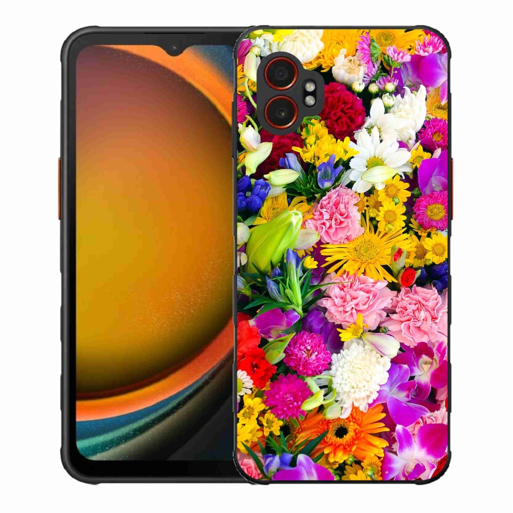Gélový kryt mmCase na Samsung Galaxy Xcover 7 Pro - kvety 12