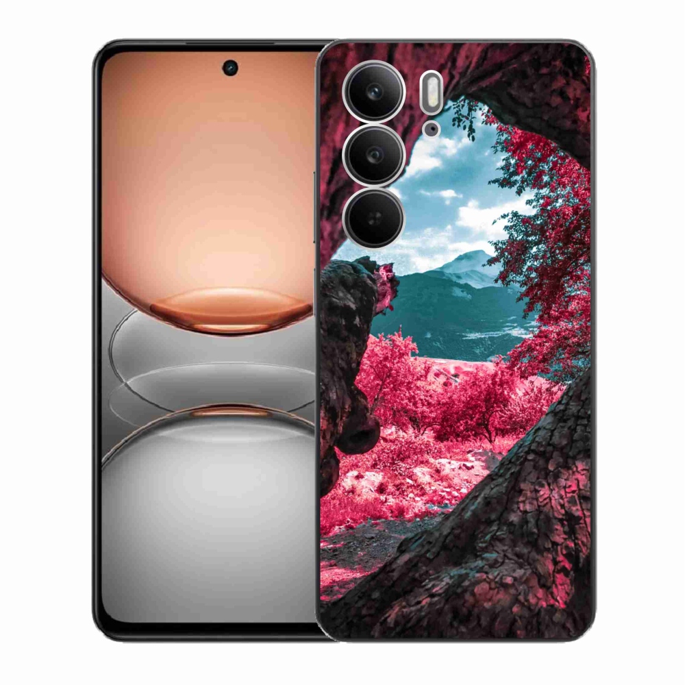 Gélový kryt mmCase na Realme C75 - výhľad na hory