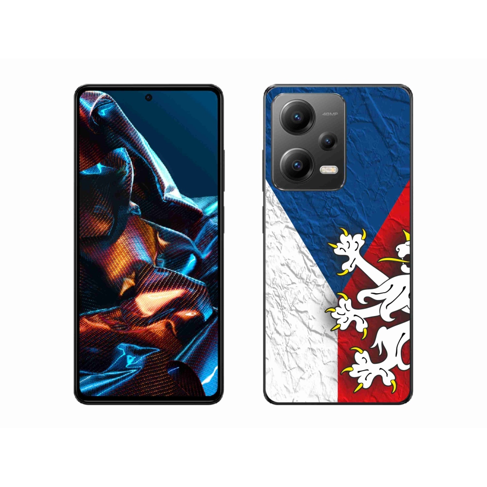 Gélový kryt mmCase na Xiaomi Redmi Note 12 Pro 5G - česká vlajka 1