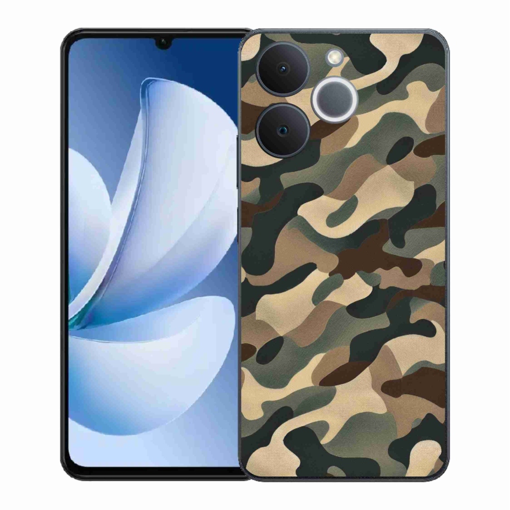 Gélový kryt mmCase na Realme Note 70T - maskáčový vzor 11