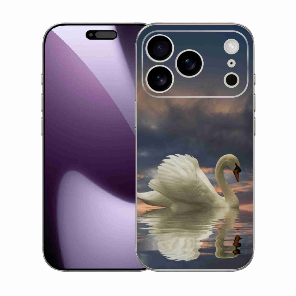 Gélový kryt mmCase na iPhone 17 Pro - labuť