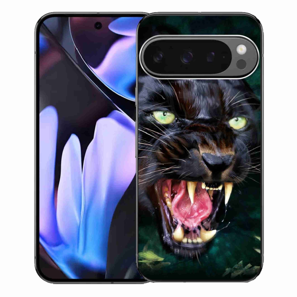 Gélový kryt mmCase na Google Pixel 9 Pro XL - rozzúrený čierny panter