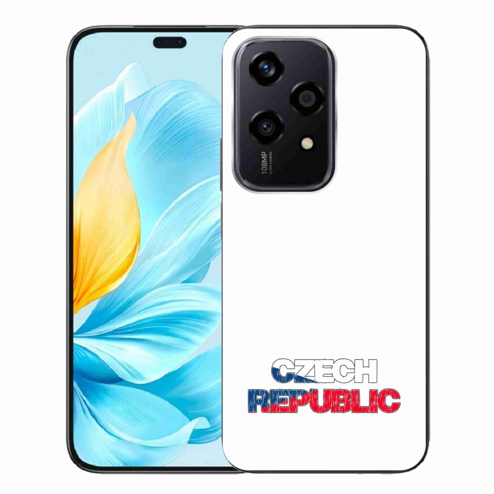 Gélový kryt mmCase na Honor 200 Lite 5G - Czech Republic biele pozadie