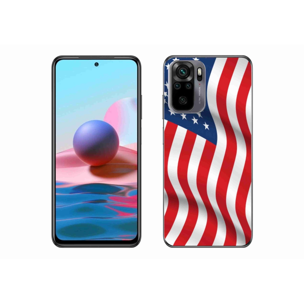 Gélový kryt mmCase na mobil Xiaomi Redmi Note 10S - USA vlajka