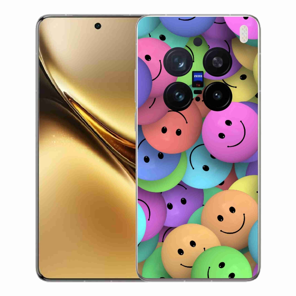 Gélový kryt mmCase na Vivo X200 Pro 5G - farební smajlíci