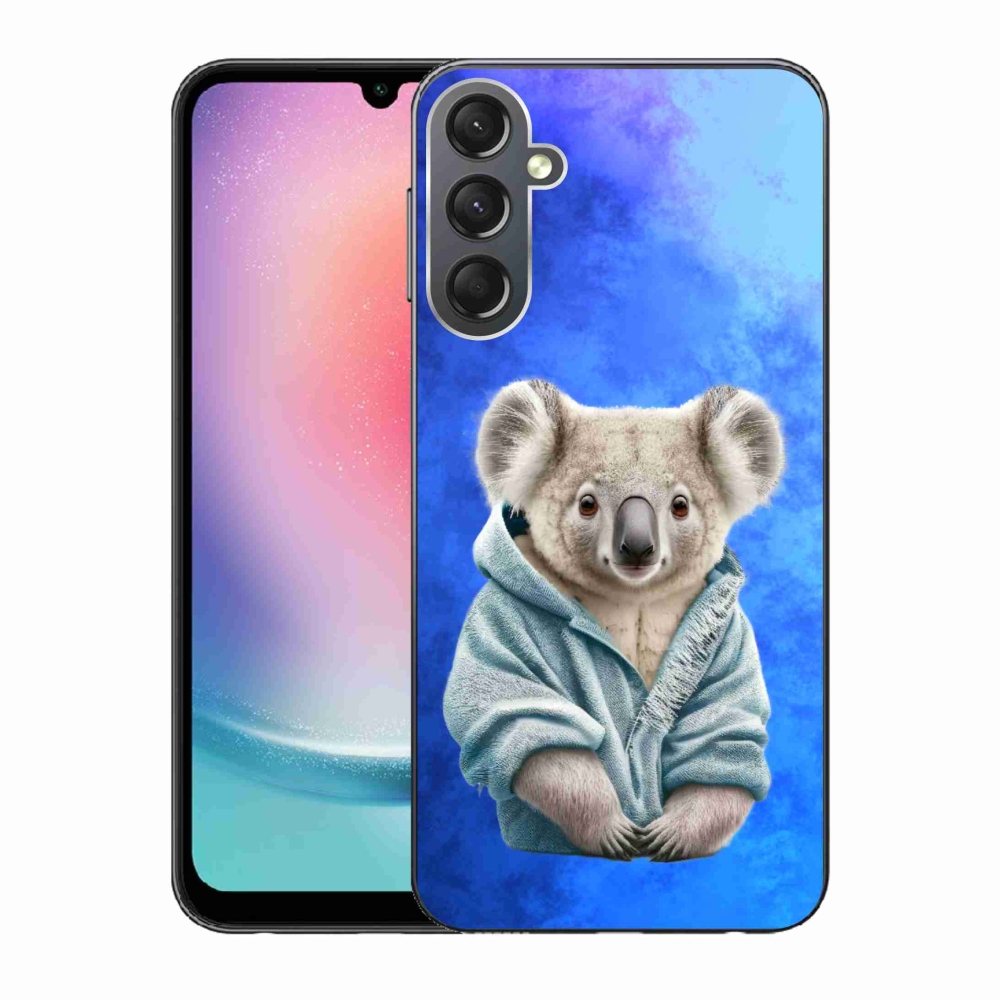 Gélový kryt mmCase na Samsung Galaxy A24 - koala vo svetri