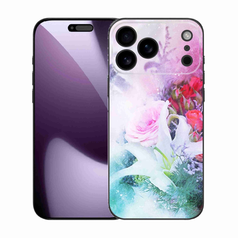 Gélový kryt mmCase na iPhone 17 Pro Max - kvety 4