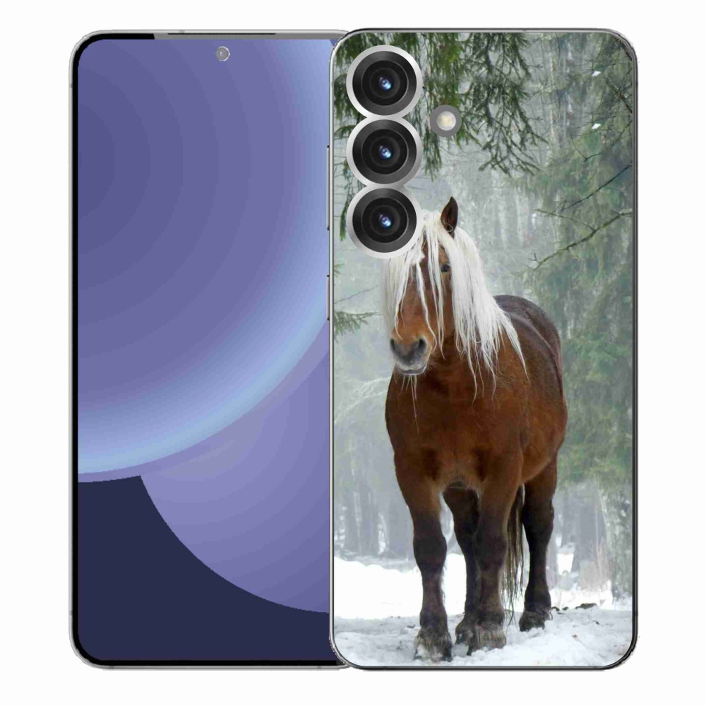 Gélový kryt mmCase na Samsung Galaxy S25+ - kôň v lese