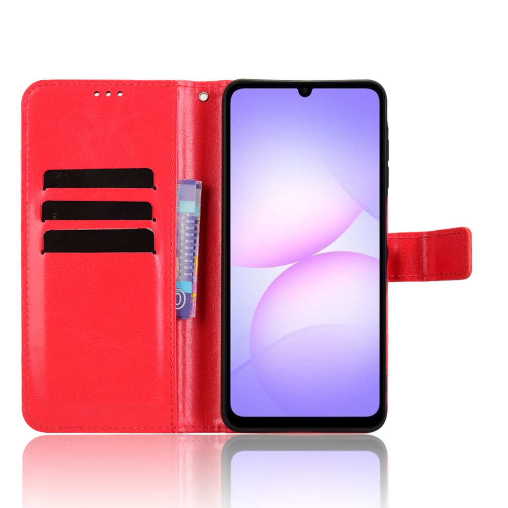 Crazy knižkové púzdro na Samsung Galaxy A07 4G - červené