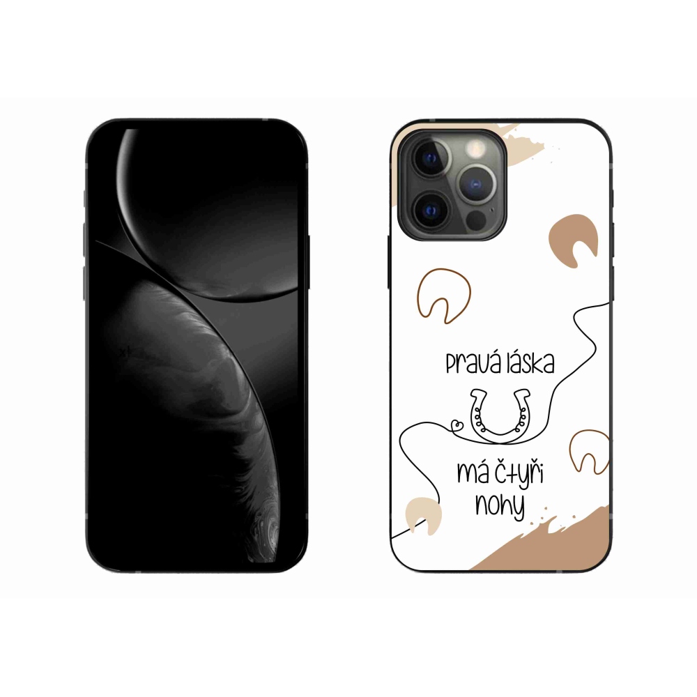 Gélový kryt mmCase na iPhone 13 Pro Max 6.7 - konský motív biele pozadie