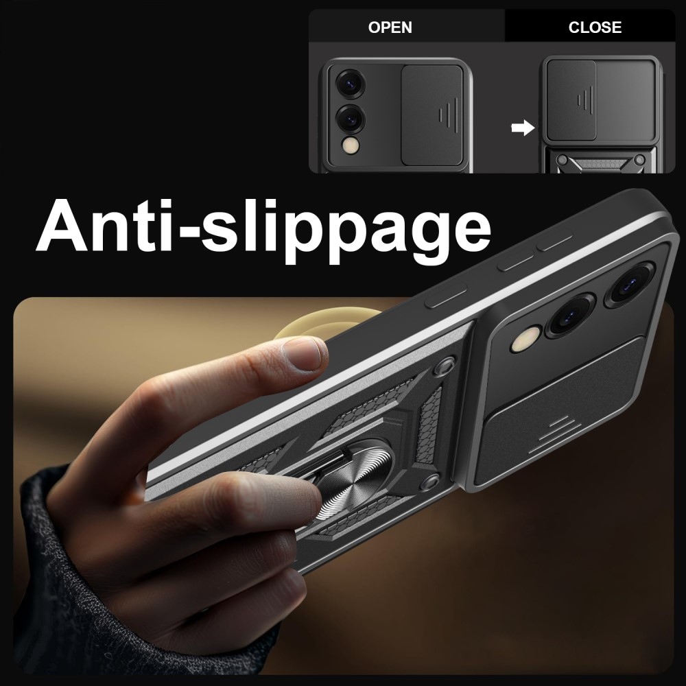 Slide odolný kryt na Samsung Galaxy S25 Edge - čierny