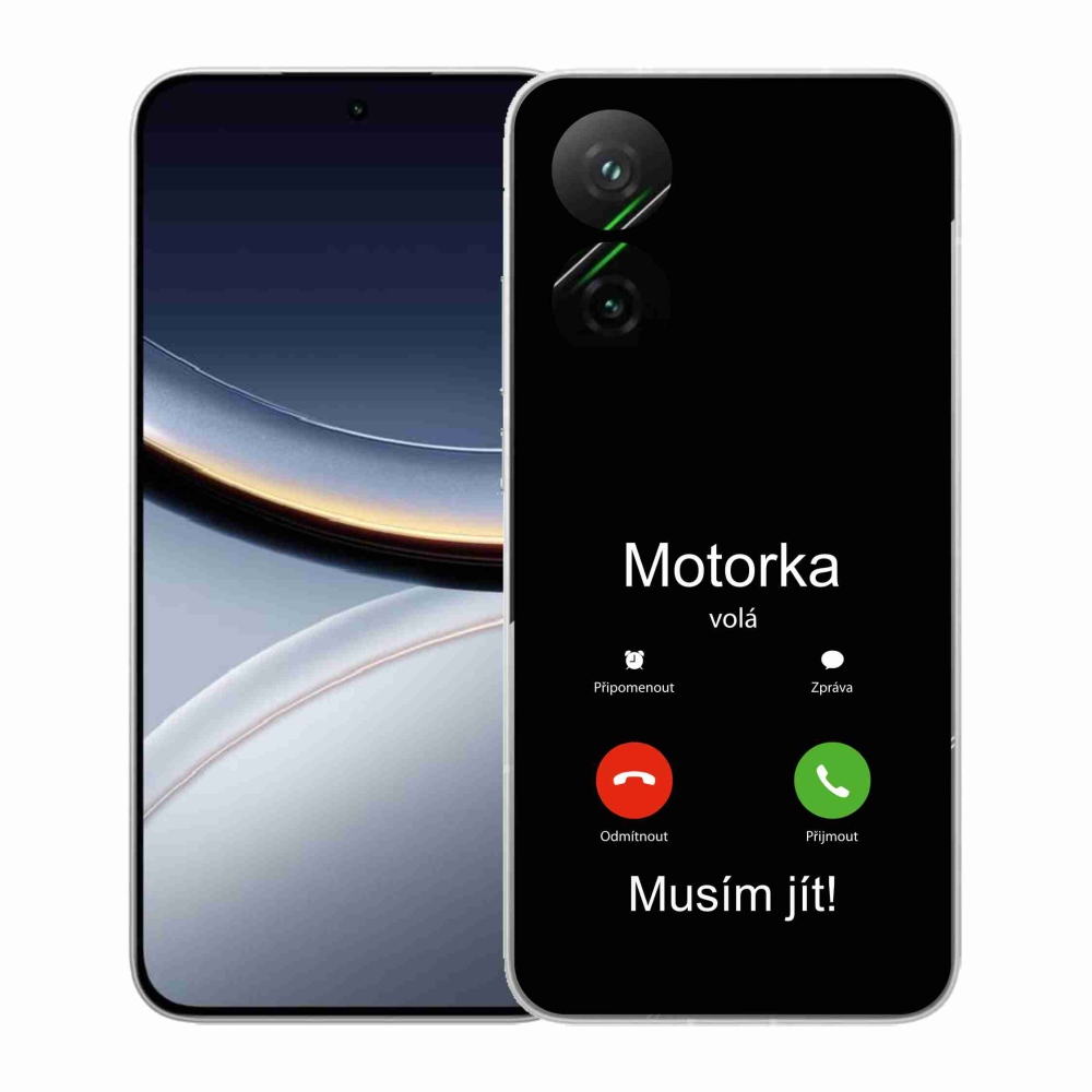 Gélový kryt mmCase na Xiaomi Poco F7 5G - motorka volá čierne pozadie
