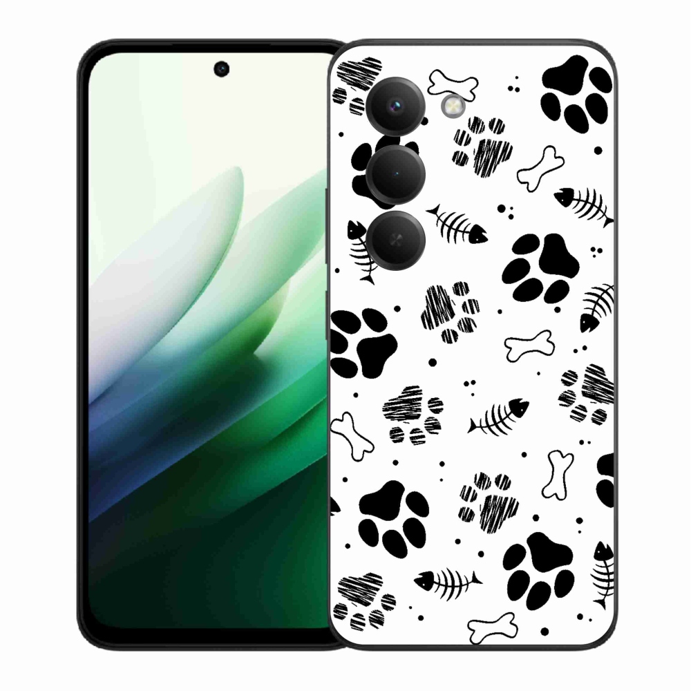 Gélový kryt mmCase na Xiaomi Redmi 15 5G (169mm) - psie labky 1