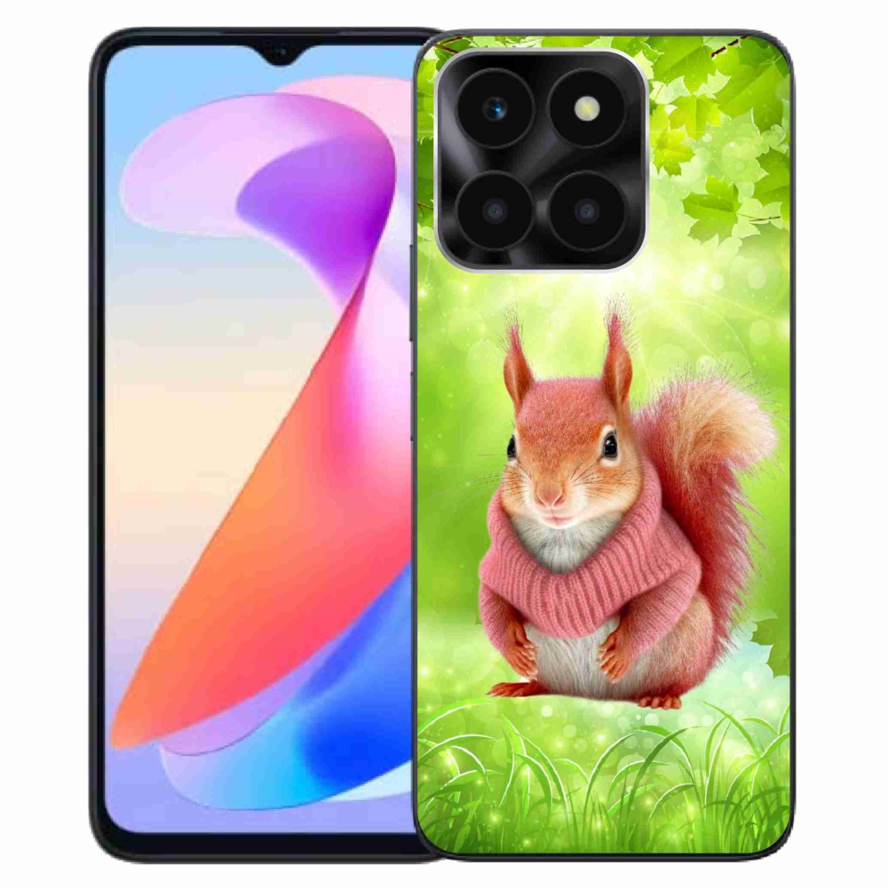 Gélový kryt mmCase na Honor X6a - veverička vo svetri