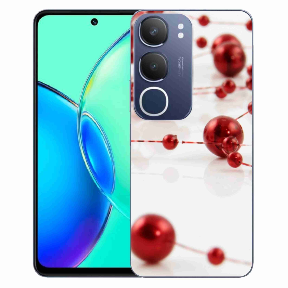Gélový kryt mmCase na Vivo Y19s - vianočná reťaz