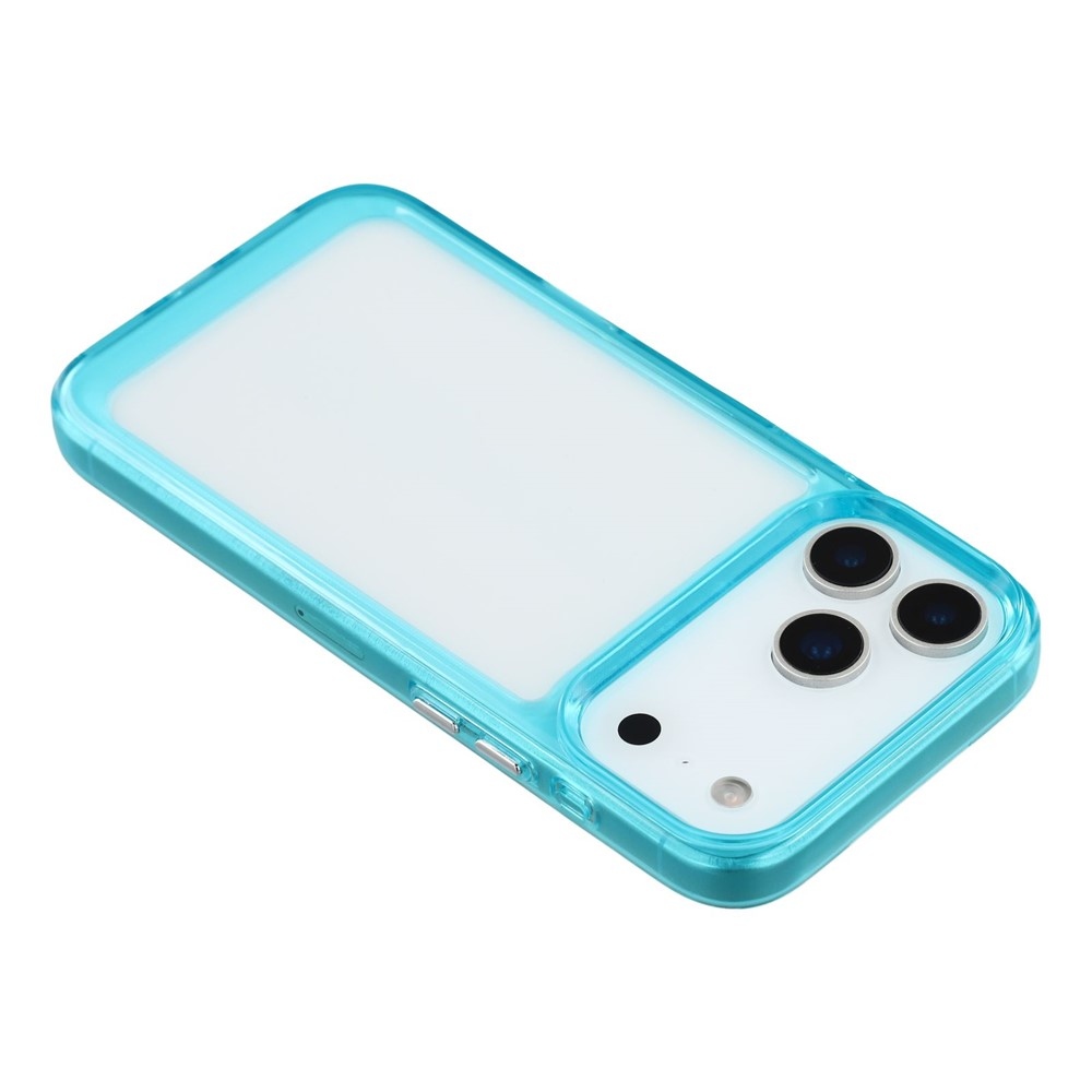 Gélový obal s pevným chrbtom na iPhone 17 Pro Max - svetlomodrý