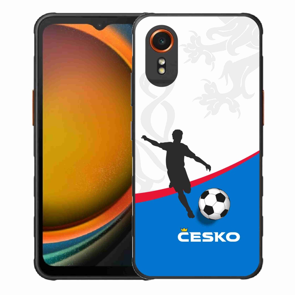 Gélový kryt mmCase na Samsung Galaxy Xcover 7 - futbal Česko 1