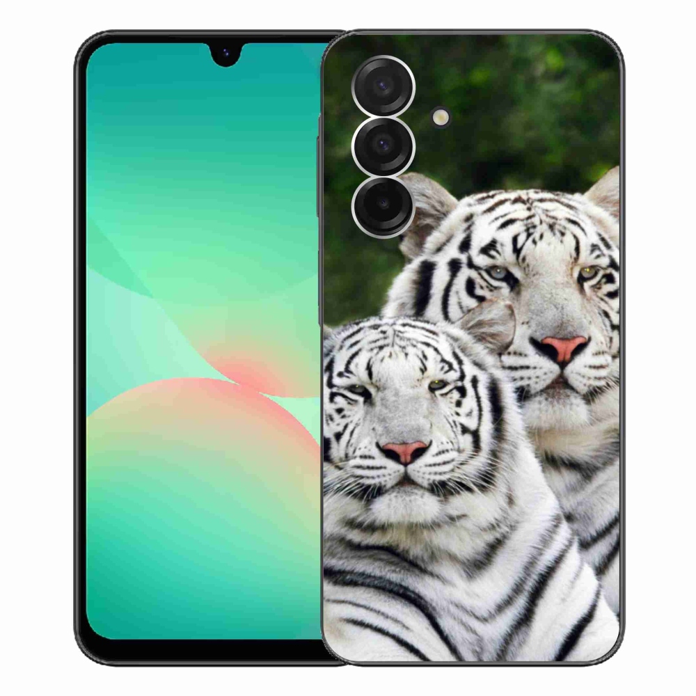 Gélový kryt mmCase na Samsung Galaxy A26 5G - bieli tigre
