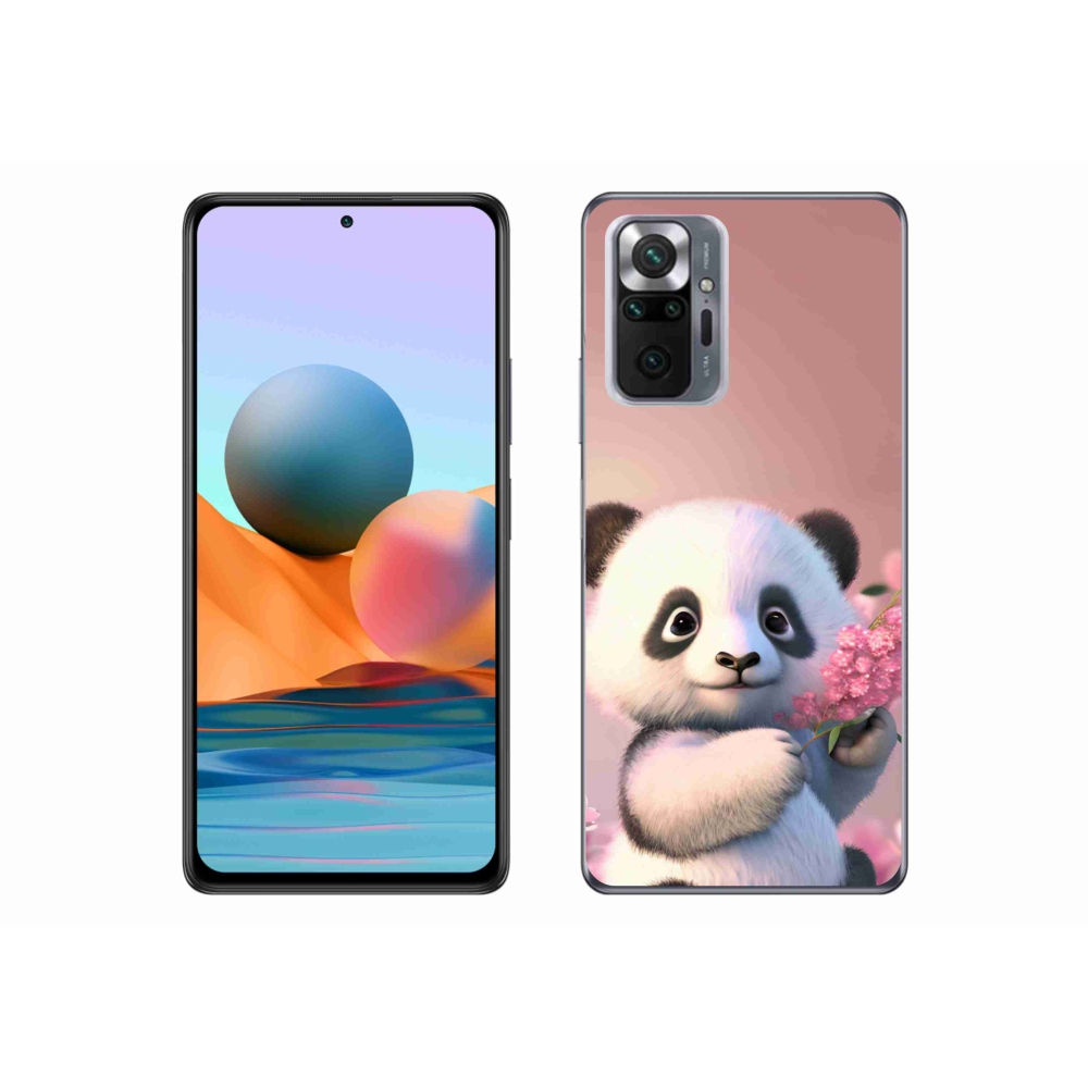 Gélový kryt mmCase na Xiaomi Redmi Note 10 Pro - roztomilá panda