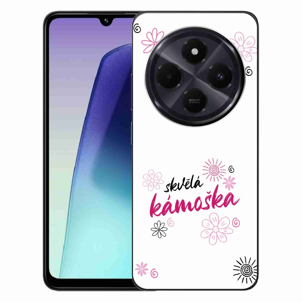 Gélový kryt mmCase na Xiaomi Redmi 14C/Poco C75 - skvelá kamoška biele pozadie