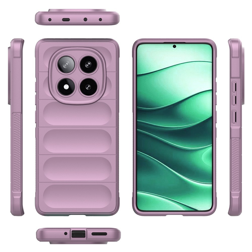 Rugg odolný gélový obal na Xiaomi Redmi Note 14 Pro 5G/Poco X7 5G - svetlofialový