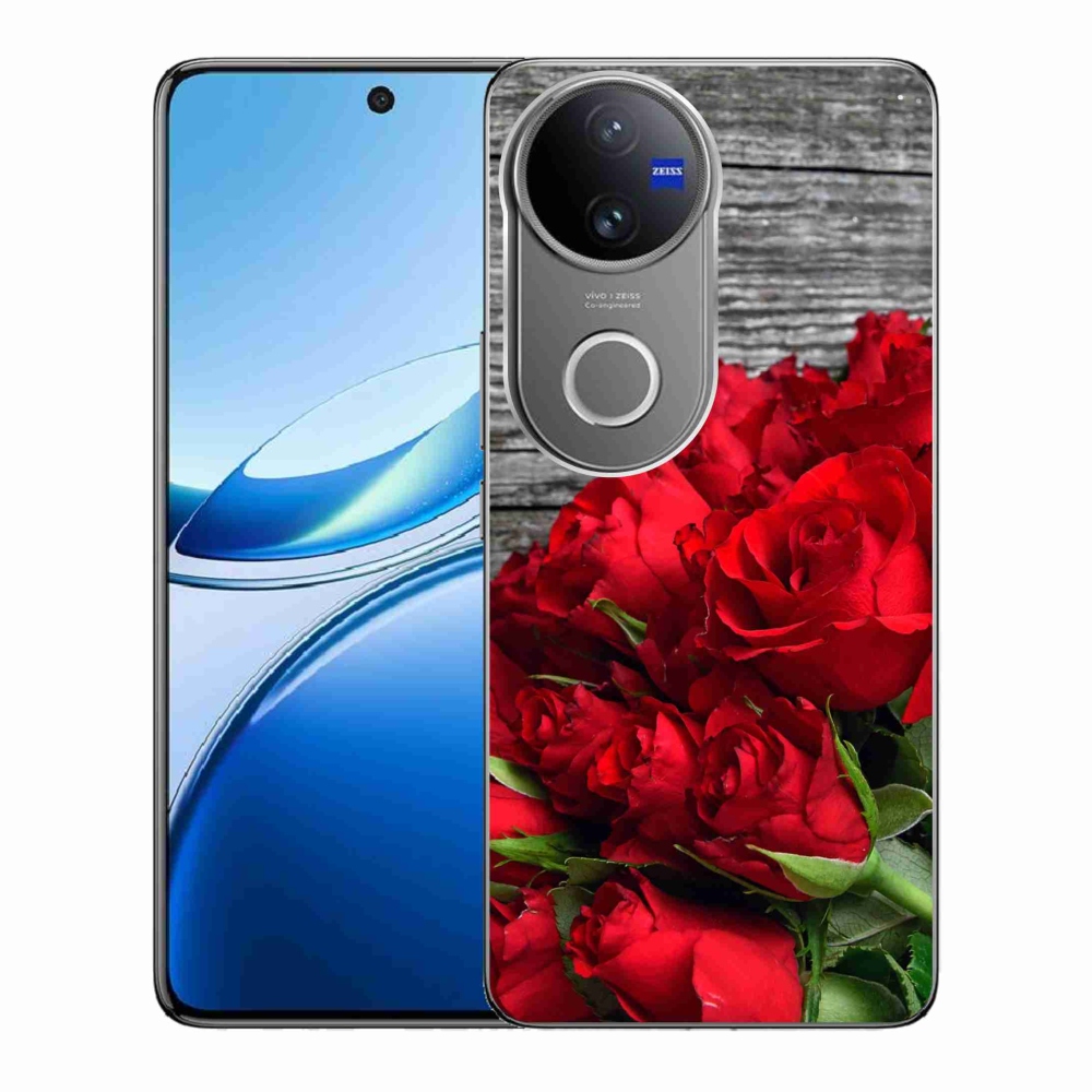 Gélový kryt mmCase na Vivo V50 5G - červené ruže