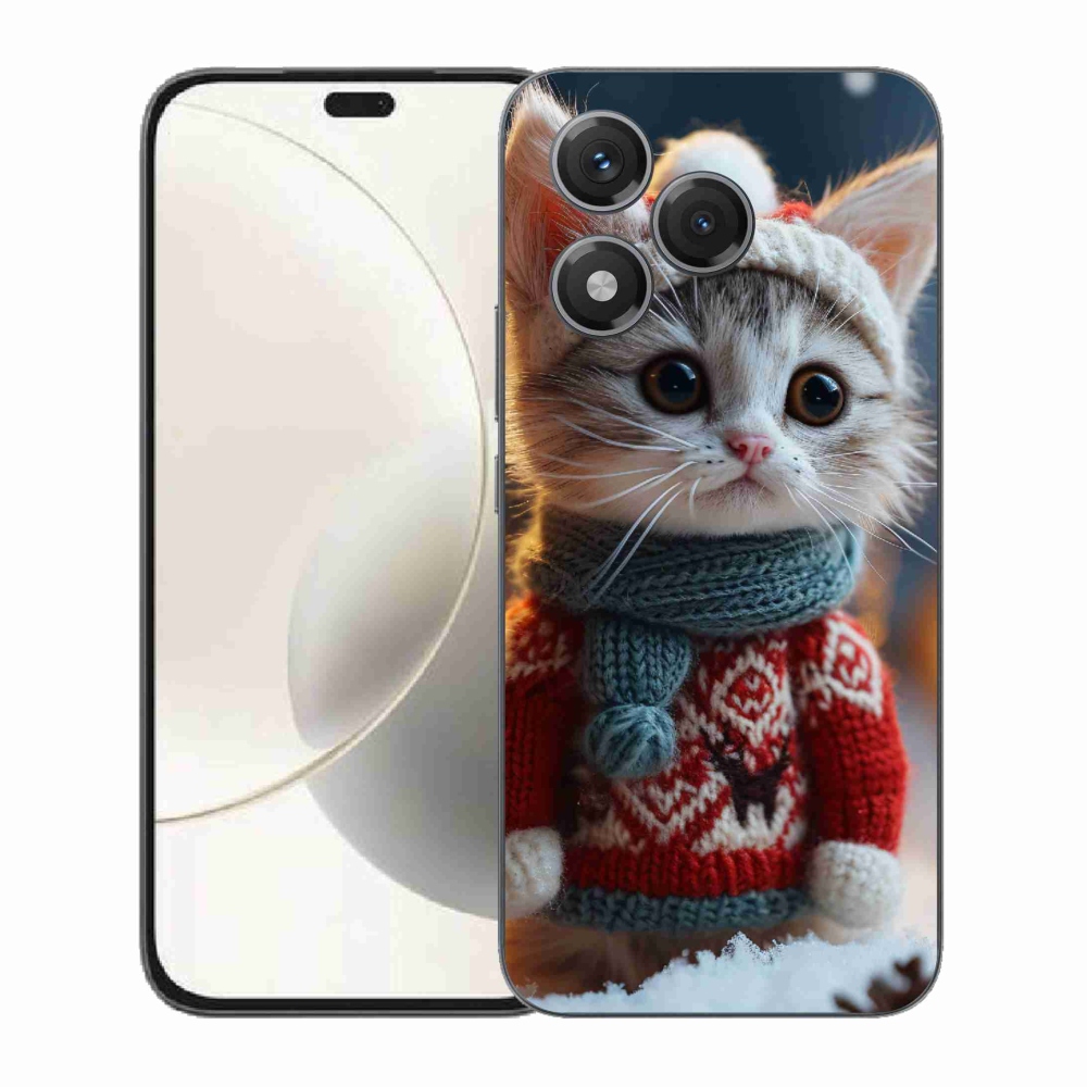 Gélový kryt mmCase na Honor 400 Lite - mačiatko vo svetri