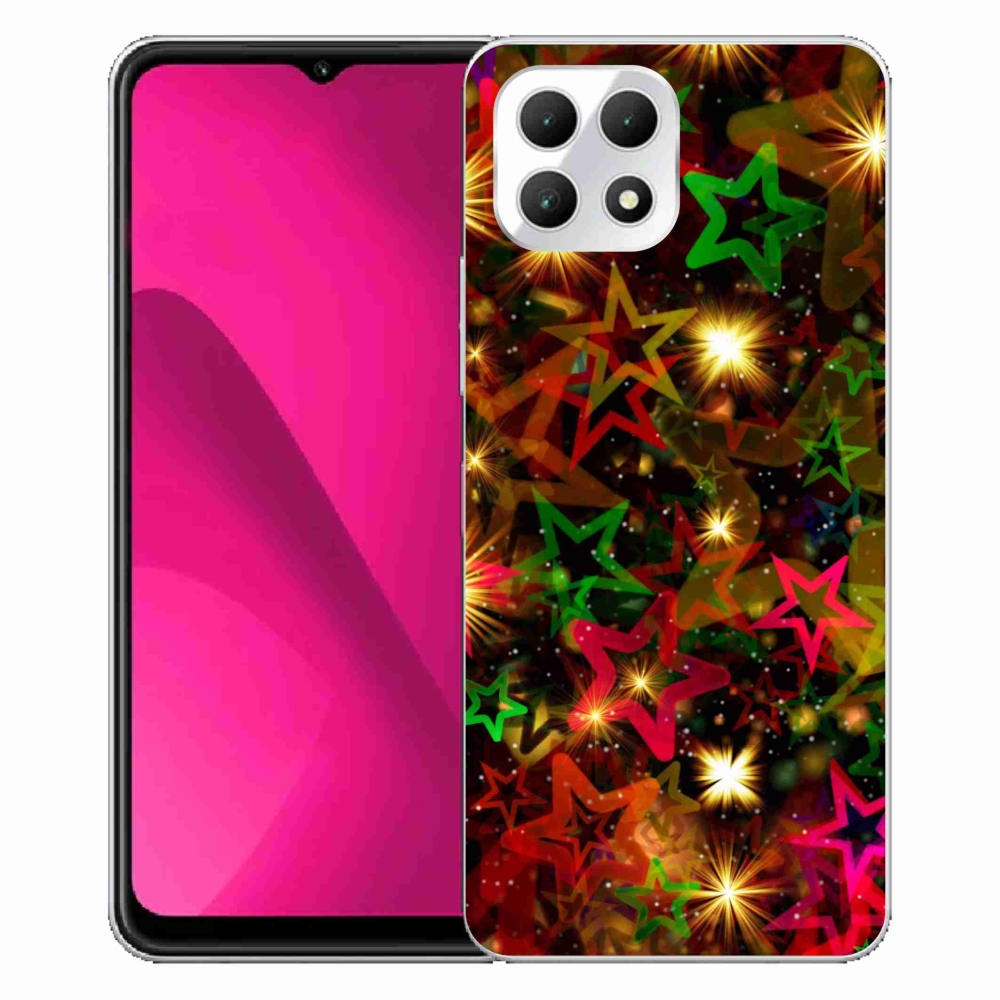 Gélový kryt mmCase na T-Mobile T Phone 2 - farebné hviezdičky