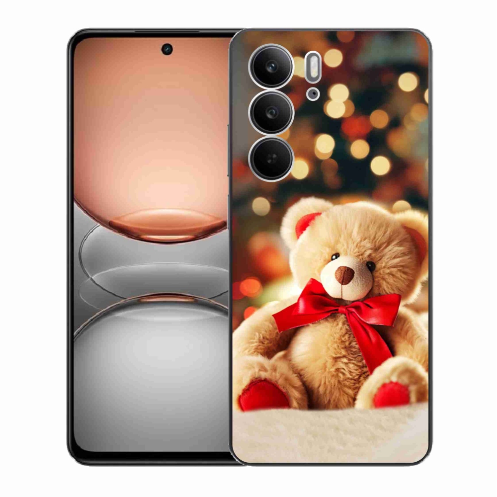 Gélový kryt mmCase na Realme C75 - plyšový medvedík