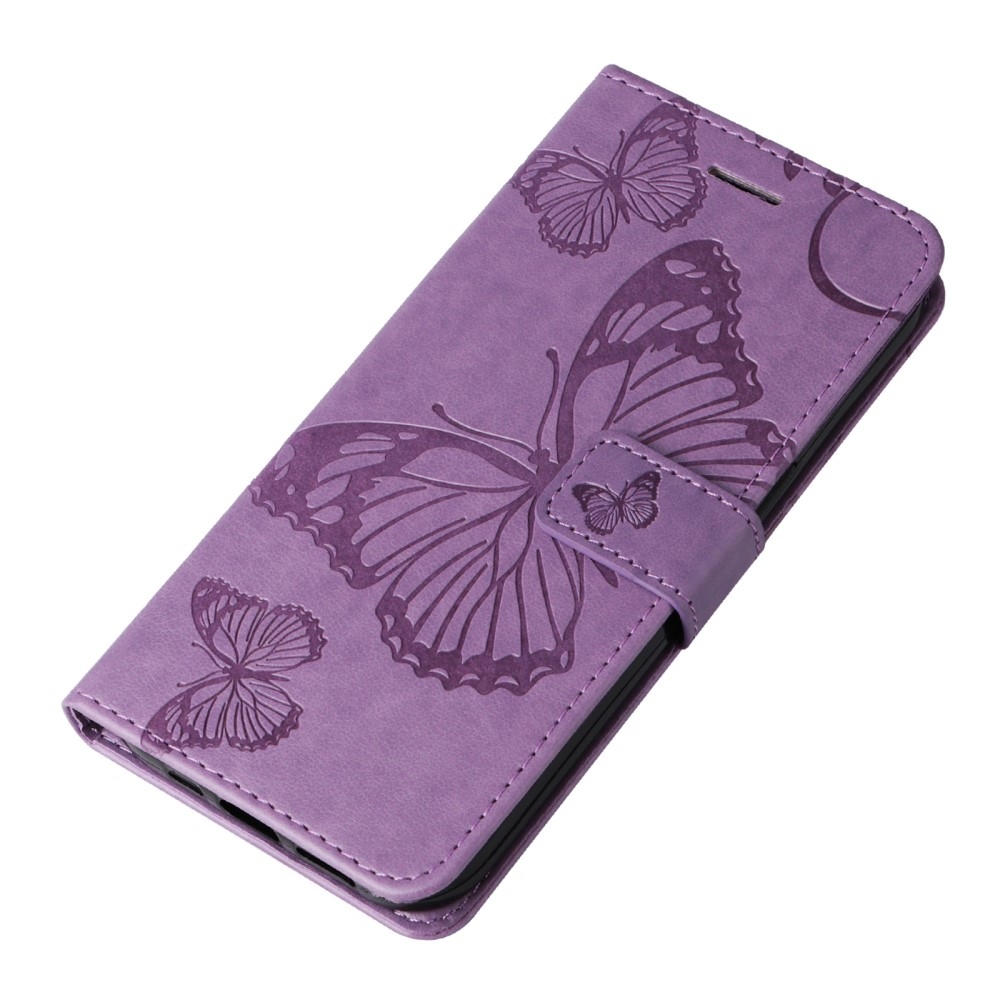 Big butterfly knižkové púzdro na Xiaomi 13T/13T Pro - fialové