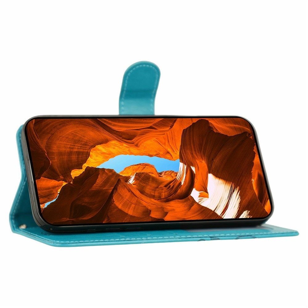 Roses knižkové púzdro na Xiaomi Redmi 15 5G - modré
