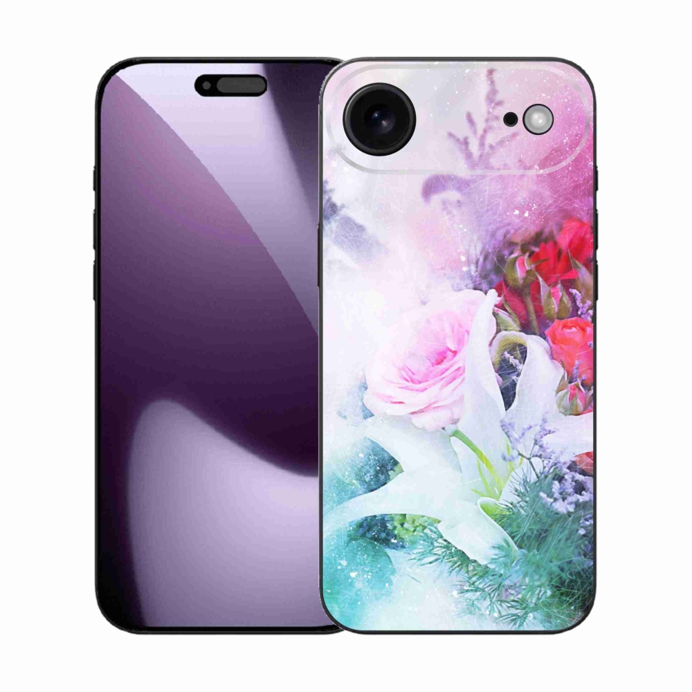 Gélový kryt mmCase na iPhone 17 Air - kvety 4