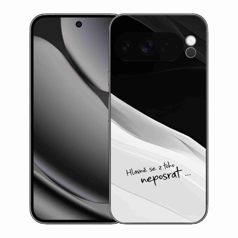Gélový kryt mmCase na Google Pixel 10 Pro XL - vtipný text 13 bieločierne pozadie