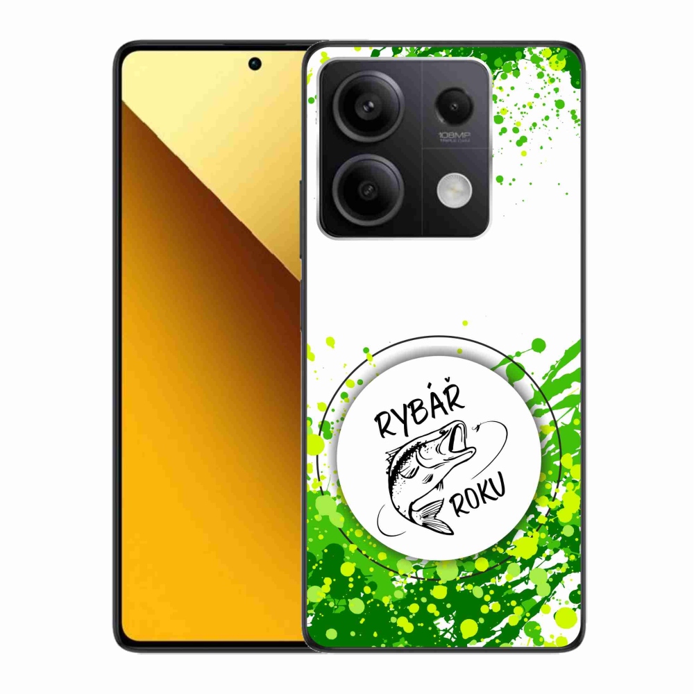 Gélový kryt mmCase na Xiaomi Redmi Note 13 5G - rybár roka biele pozadie