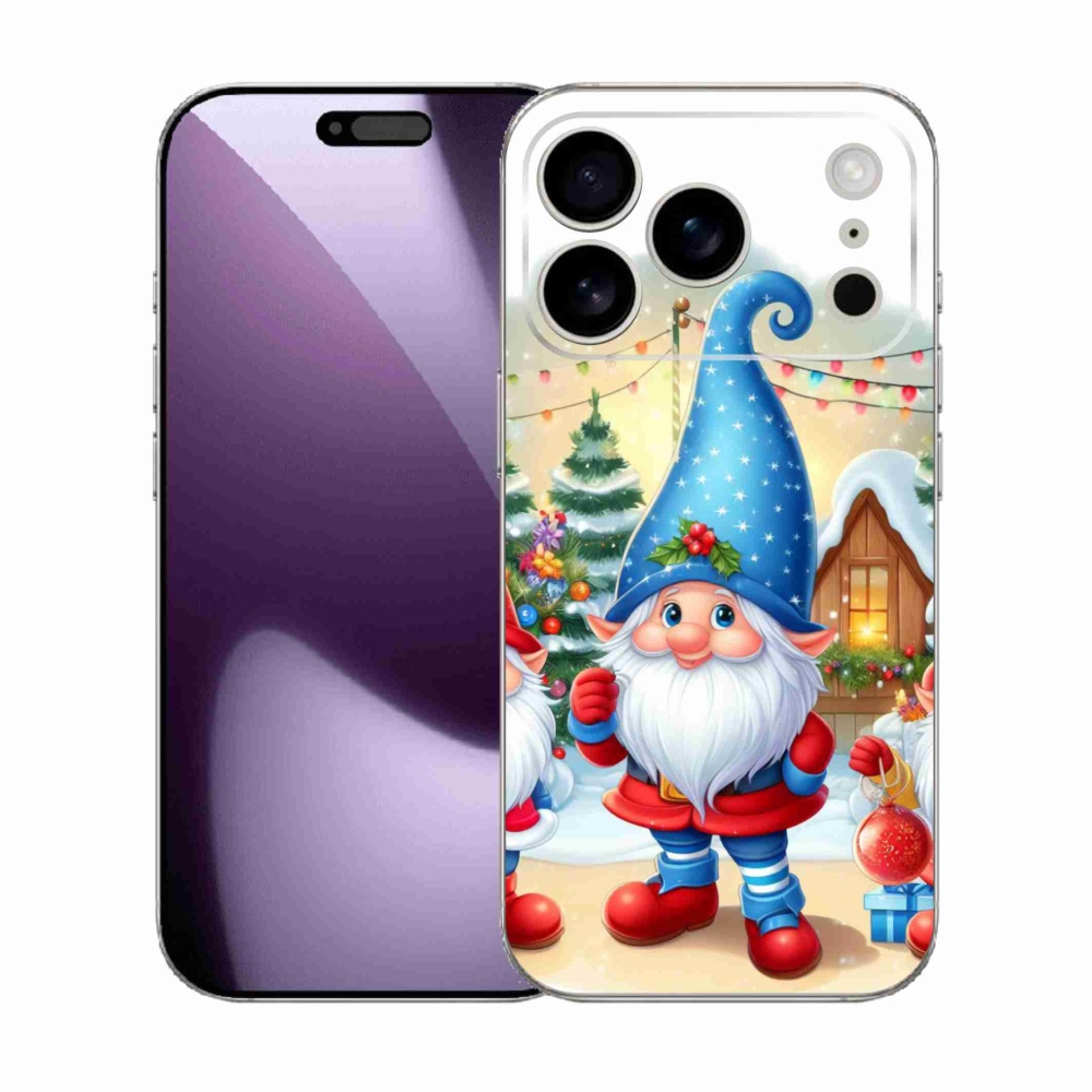 Gélový kryt mmCase na iPhone 17 Pro - vianočné škriatkovia