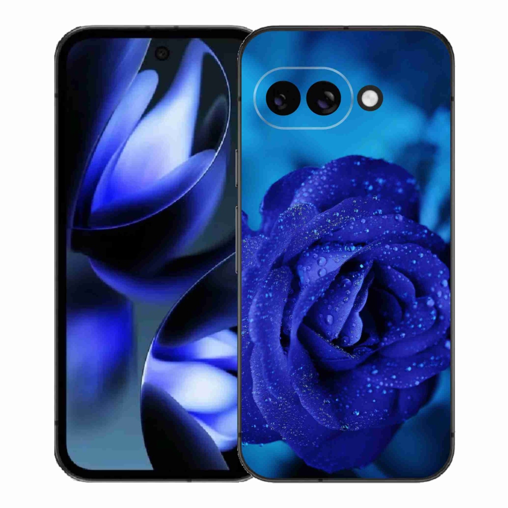 Gélový kryt mmCase na Google Pixel 9a - modrá ruža