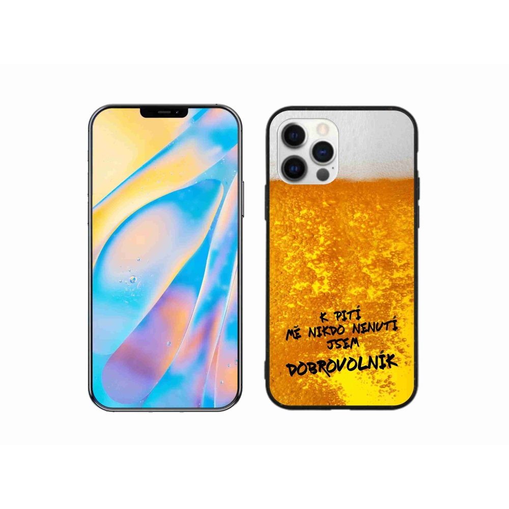 Gélový kryt mmCase na iPhone 12 - pivný motív 4