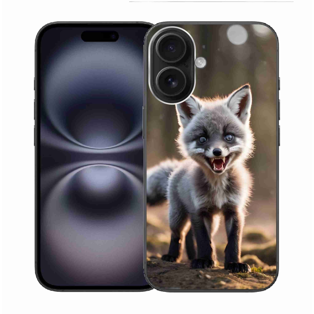 Gélový kryt mmCase na iPhone 16 - rozzúrená líška