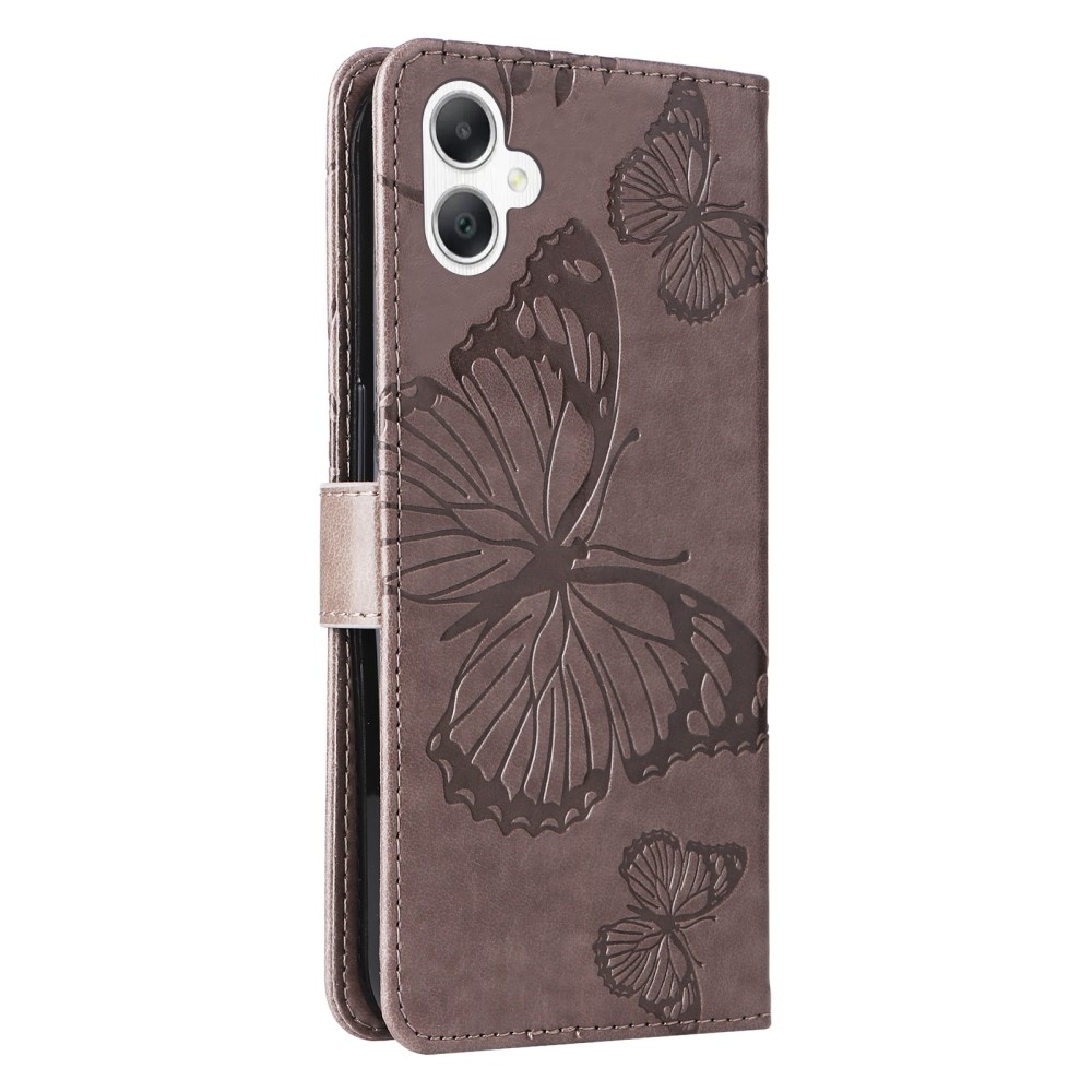 Big Butterfly knižkové púzdro na Samsung Galaxy A06 4G - šedé