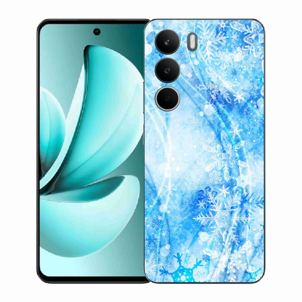 Gélový kryt mmCase na Realme C71 - snehové vločky