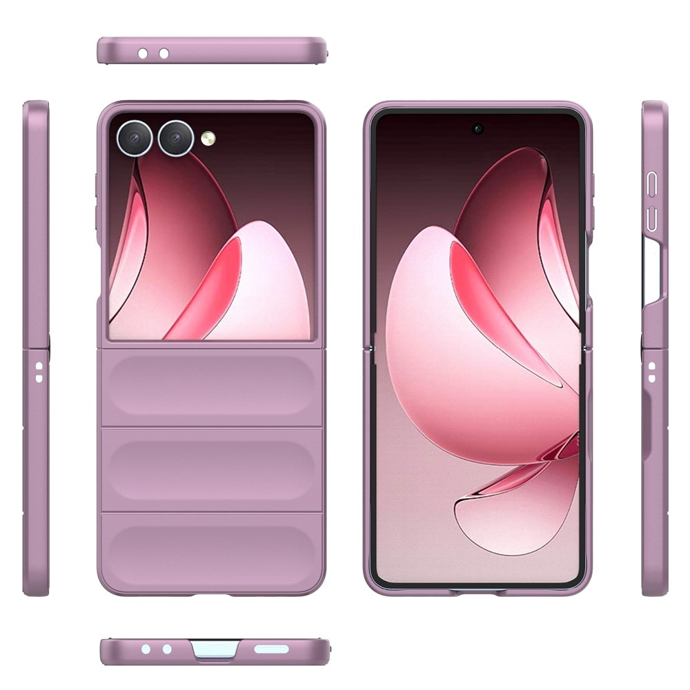 Rugg odolný gélový obal na Samsung Galaxy Z Flip7 5G - svetlofialový