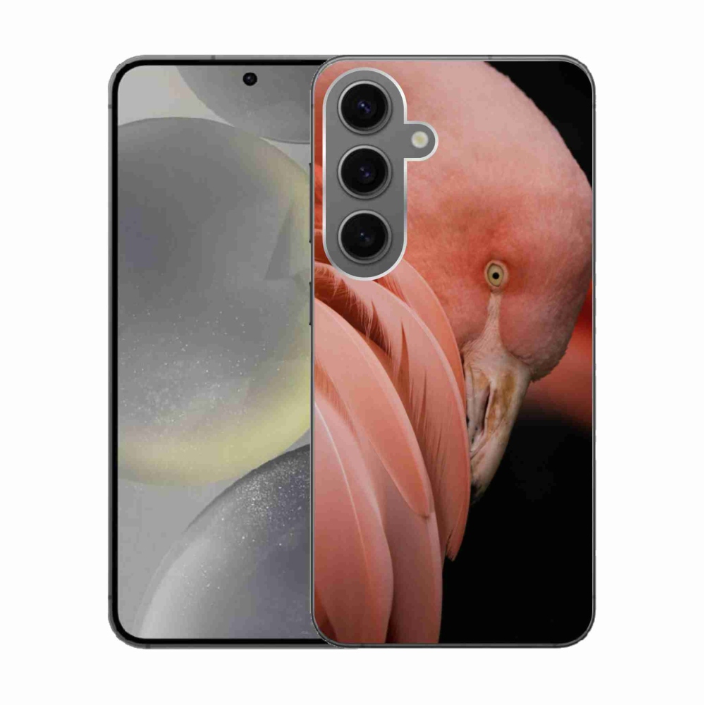 Gélový kryt mmCase na Samsung Galaxy S24 - plameniak 3